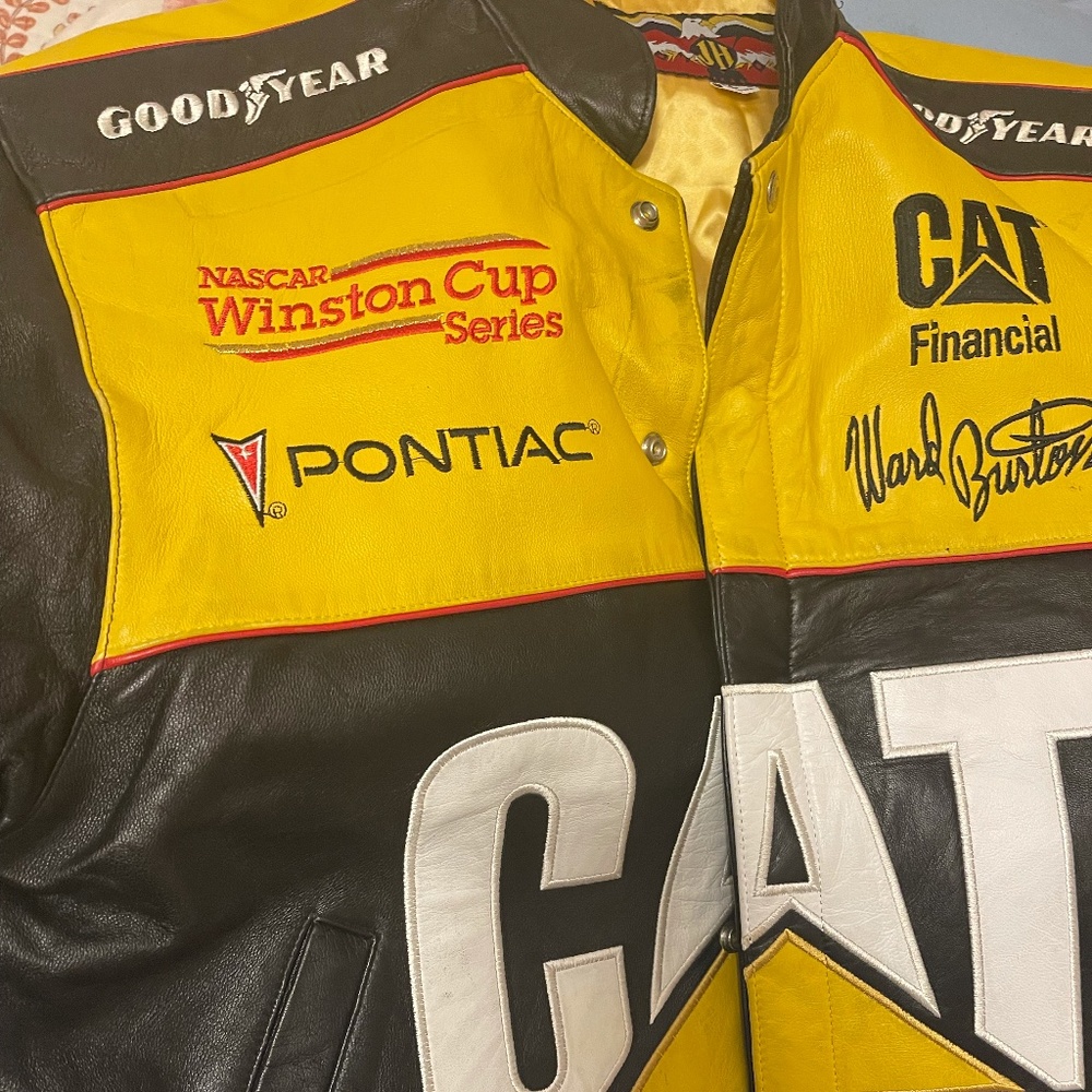 Leather Nascar racing Jacket and Bag